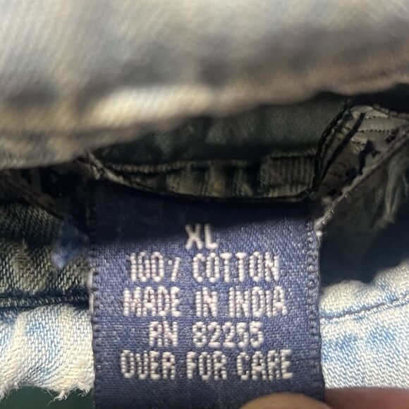 Mens size XL long sleeve rugby collared Van Heusen shirt Vintage - Picture 8 of 11